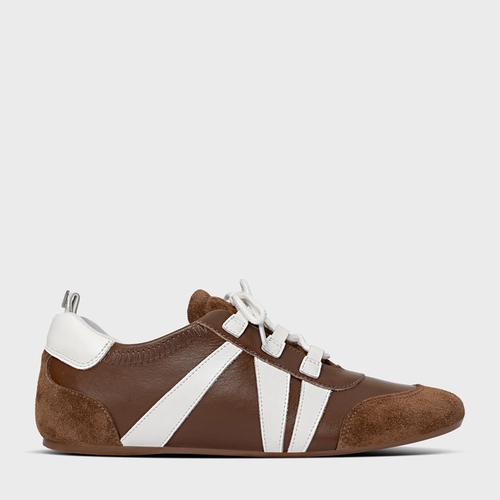 Tênis Daily Mix Couro Marrom Brownie