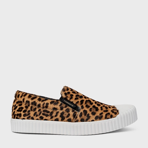 Tênis Slip On Kicks Pelo Animal Print Honey