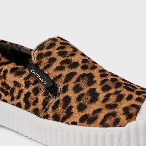 Tênis Slip On Kicks Pelo Animal Print Honey