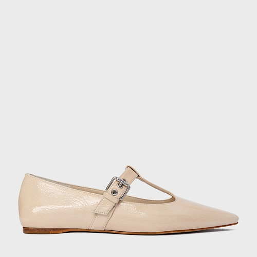 Sapatilha Heritage Couro Verniz Off White Cotton