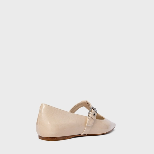 Sapatilha Heritage Couro Verniz Off White Cotton