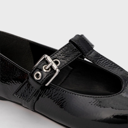 Sapatilha Heritage Couro Verniz Preto