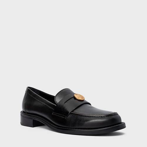 Loafer Coin Couro Preto