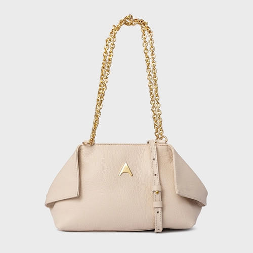 Bolsa Tiffany Média Couro Off White Cotton