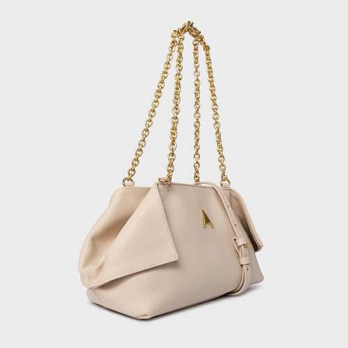 Bolsa Tiffany Média Couro Off White Cotton