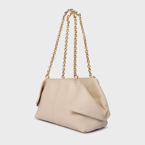 Bolsa Tiffany Média Couro Off White Cotton