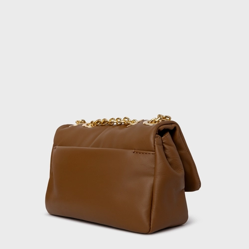 Bolsa Tiracolo Awake Pequena Couro Marrom Saddle