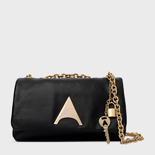 Bolsa Tiracolo Awake Pequena Couro Preto