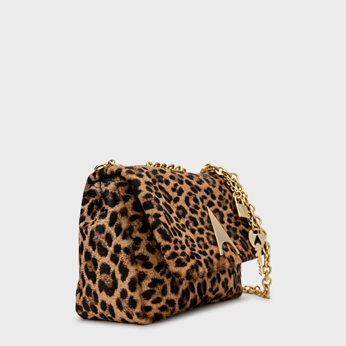 Bolsa Tiracolo Awake Pequena Pelo Animal Print Honey