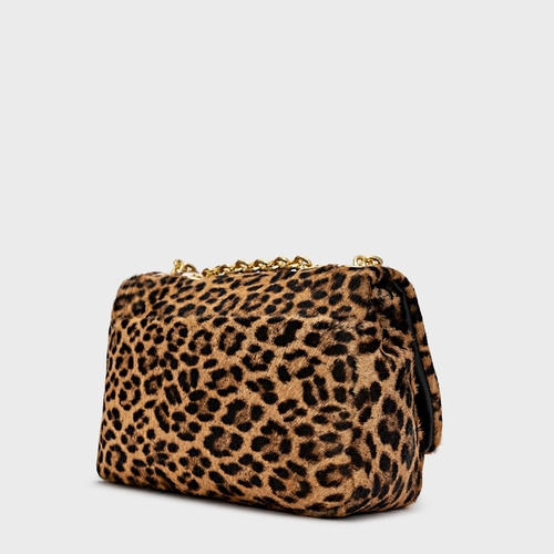 Bolsa Tiracolo Awake Pequena Pelo Animal Print Honey