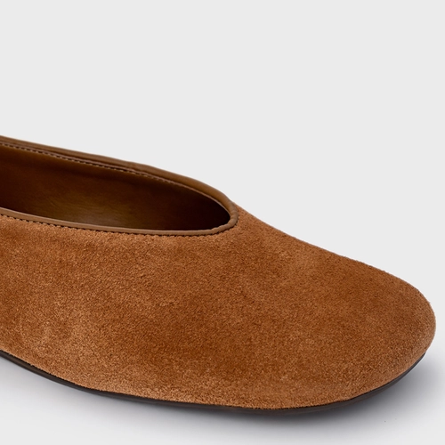 Sapatilha Essential Couro Suede Marrom Saddle