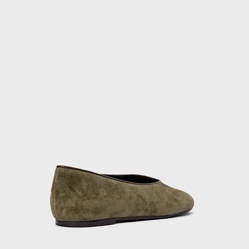 Sapatilha Essential Couro Suede Verde Army Green