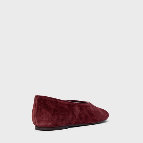 Sapatilha Essential Couro Suede Vinho Mahogany