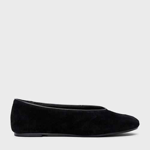 Sapatilha Essential Couro Suede Preto