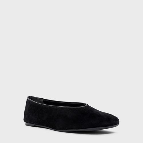 Sapatilha Essential Couro Suede Preto