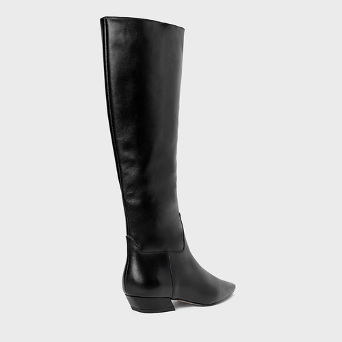 Bota Timeless Cano Alto Couro Preto