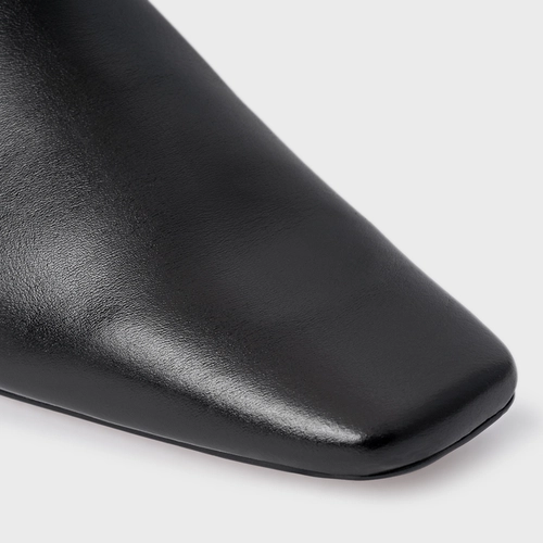 Bota Timeless Cano Alto Couro Preto