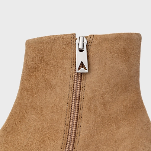 Bota Timeless Couro Suede Bege Almond