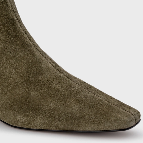 Bota Timeless Couro Suede Verde Army Green