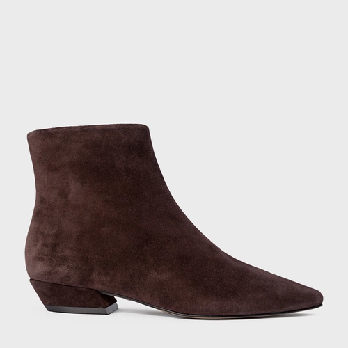 Bota Timeless Couro Suede Marrom Ganache
