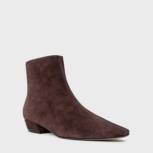 Bota Timeless Couro Suede Marrom Ganache