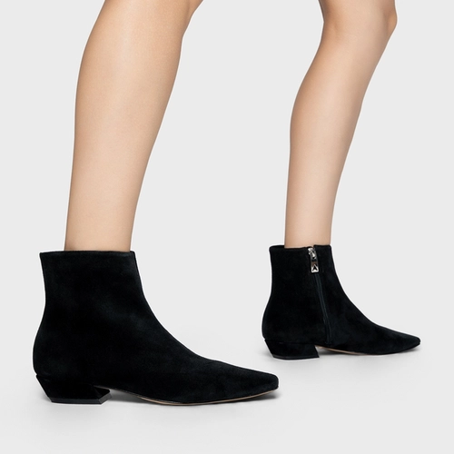 Bota Timeless Couro Suede Preto