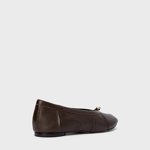 Sapatilha Tabi Couro Marrom Dark Brown