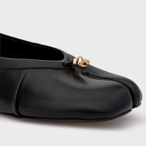 Sapatilha Tabi Couro Preto