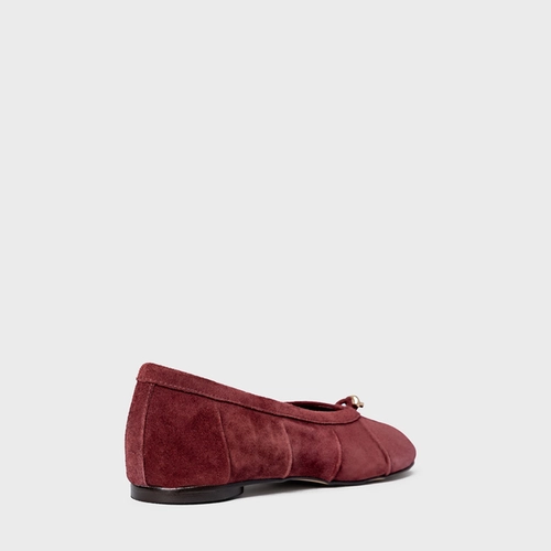 Sapatilha Tabi Couro Suede Vinho Mahogany