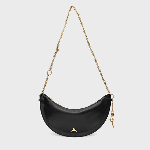 Bolsa Lucky Média Couro Preto