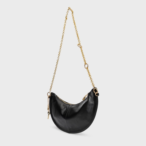 Bolsa Lucky Média Couro Preto