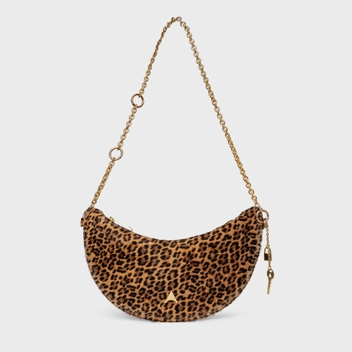 Bolsa Lucky Média Pelo Animal Print Honey