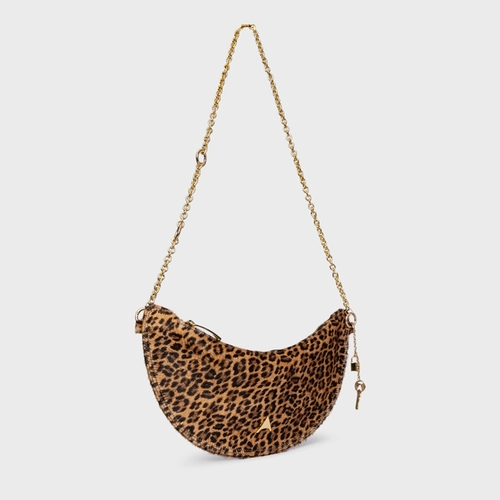 Bolsa Lucky Média Pelo Animal Print Honey