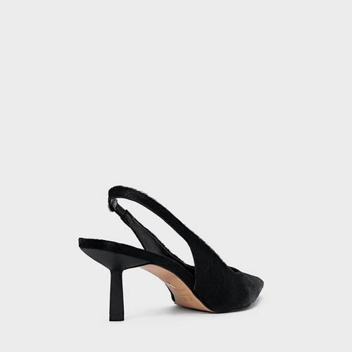 Scarpin Slingback Neutral Pelo Preto