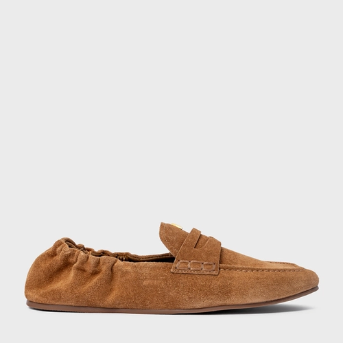Loafer Ripple Icon Couro Suede Marrom Saddle