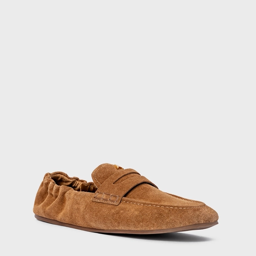 Loafer Ripple Icon Couro Suede Marrom Saddle