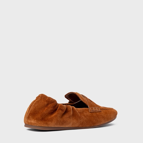 Loafer Ripple Icon Couro Suede Marrom Ferrugem