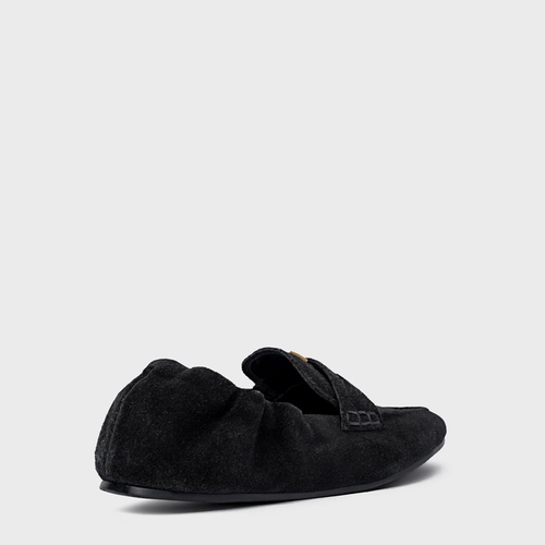 Loafer Ripple Icon Couro Suede Preto