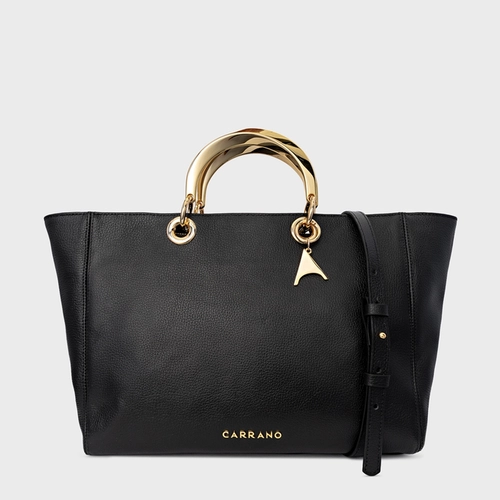 Bolsa Tote Dóris Grande Couro Preto