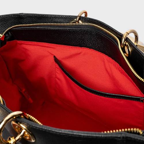 Bolsa Tote Dóris Grande Couro Preto