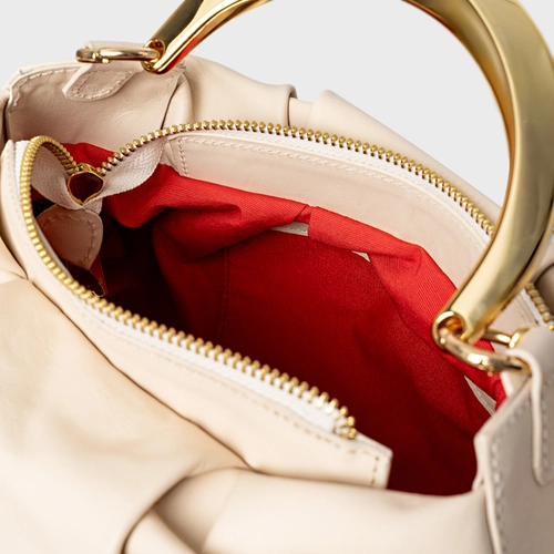 Bolsa Dream Média Couro Off White Cotton