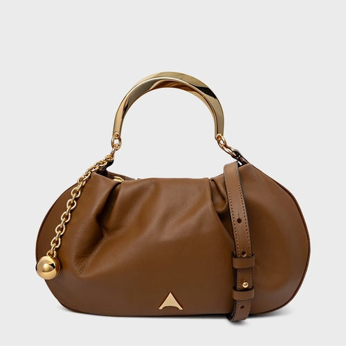 Bolsa Dream Média Couro Marrom Saddle