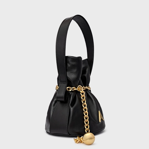 Bolsa Bucket Dream Média Couro Preto