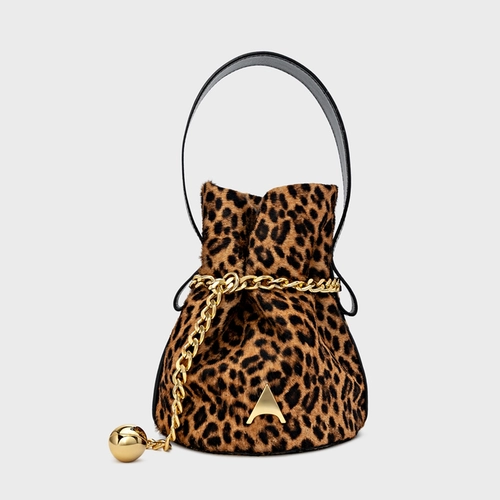 Bolsa Bucket Dream Média Pelo Animal Print Honey