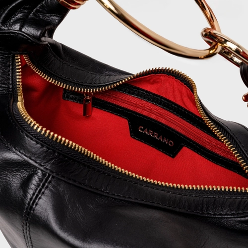 Bolsa Catherine Média Couro Preto