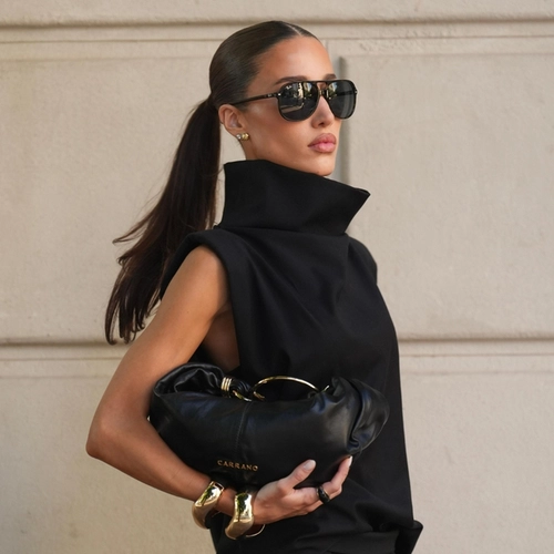 Bolsa Catherine Média Couro Preto