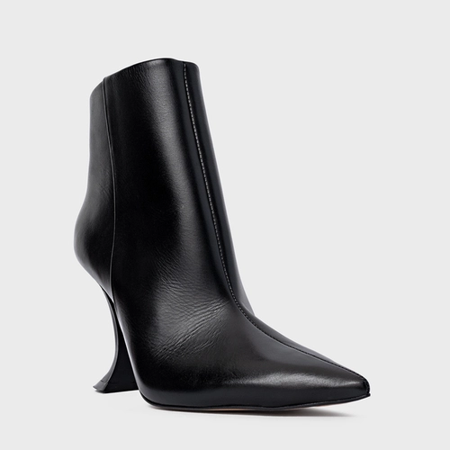 Bota Salto Silhoutte Couro Preto