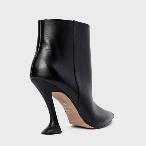 Bota Salto Silhoutte Couro Preto