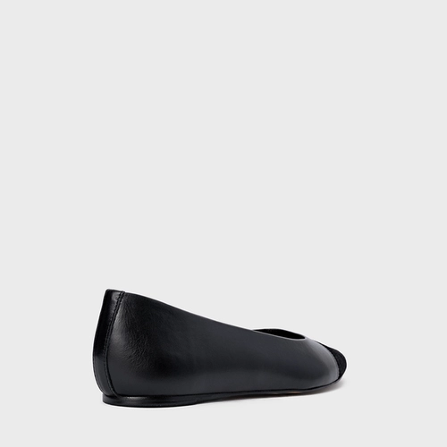 Sapatilha Duo Couro Preto