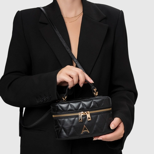 Bolsa Tiracolo Yumi Pequena Couro Preto